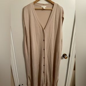 H&M Sweater Vest Dress Button Down